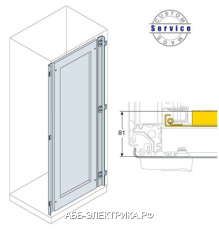 ABB Дверь внутренняя с рамкой 2200x800мм